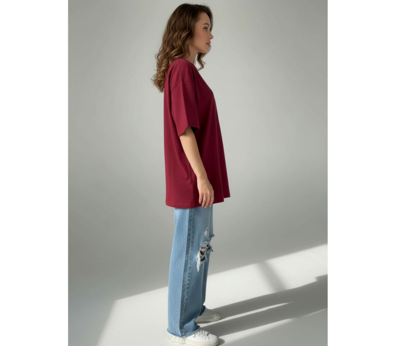 Анита-2 футболка женская (бордо)