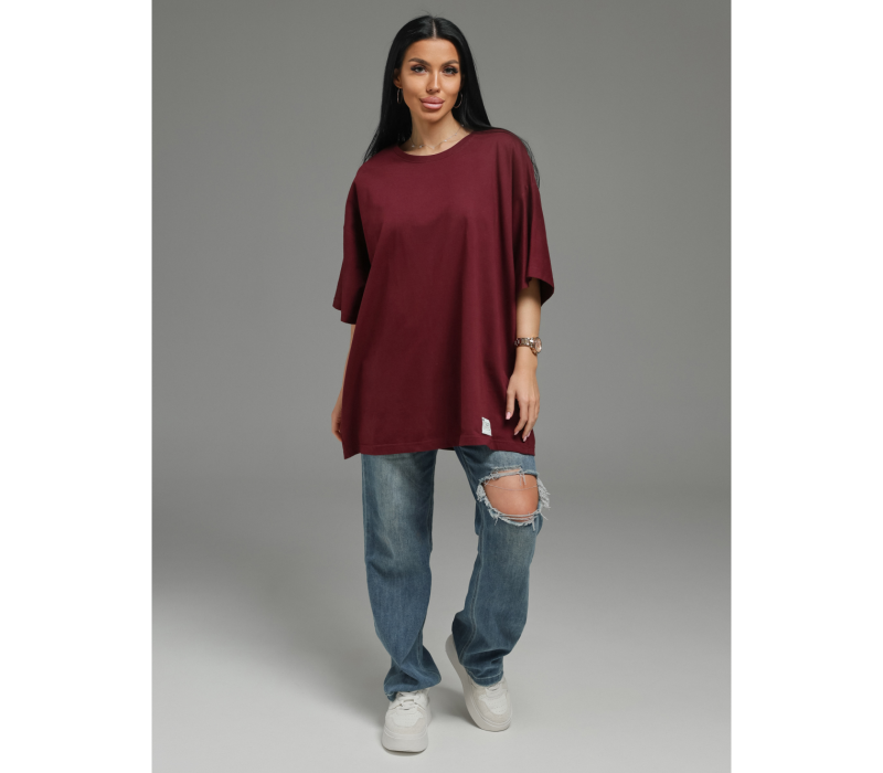 Анита-2 футболка женская (марсала)