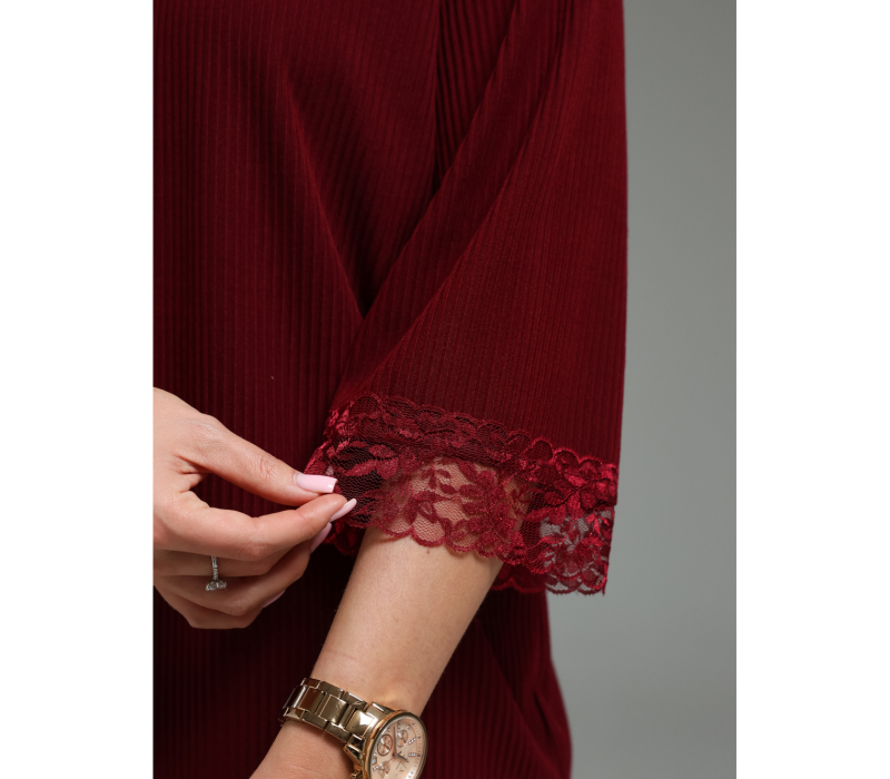 Богемия футболка женская (бордо)