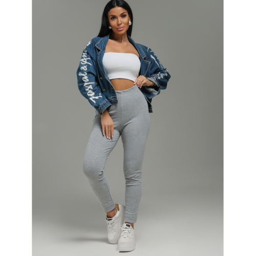 Бритни леггинсы женские (серый меланж) Бритни леггинсы женские (серый меланж)