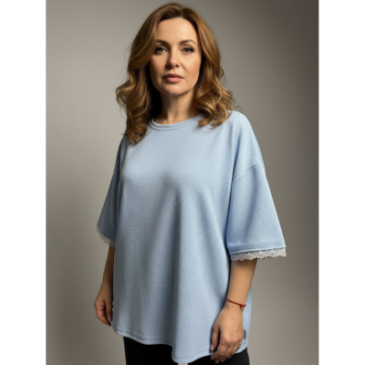 Романс футболка женская (небесный)