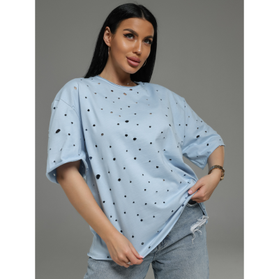 Винтаж футболка женская (голубой)