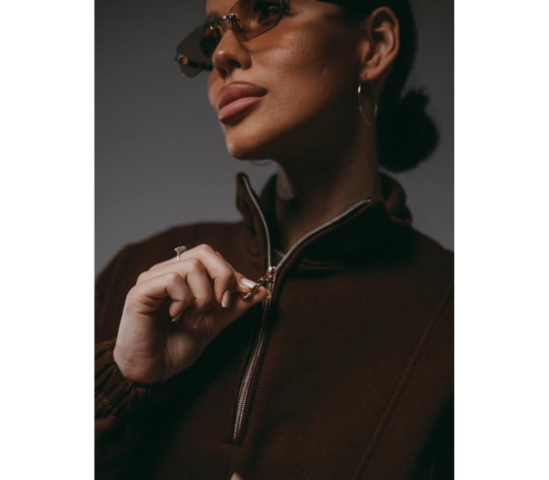 Брамея свитшот женский (коричневый)