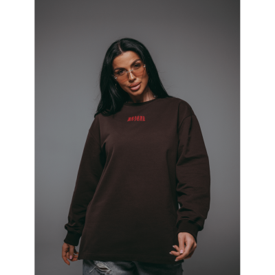 Русь свитшот женский (шоколад)