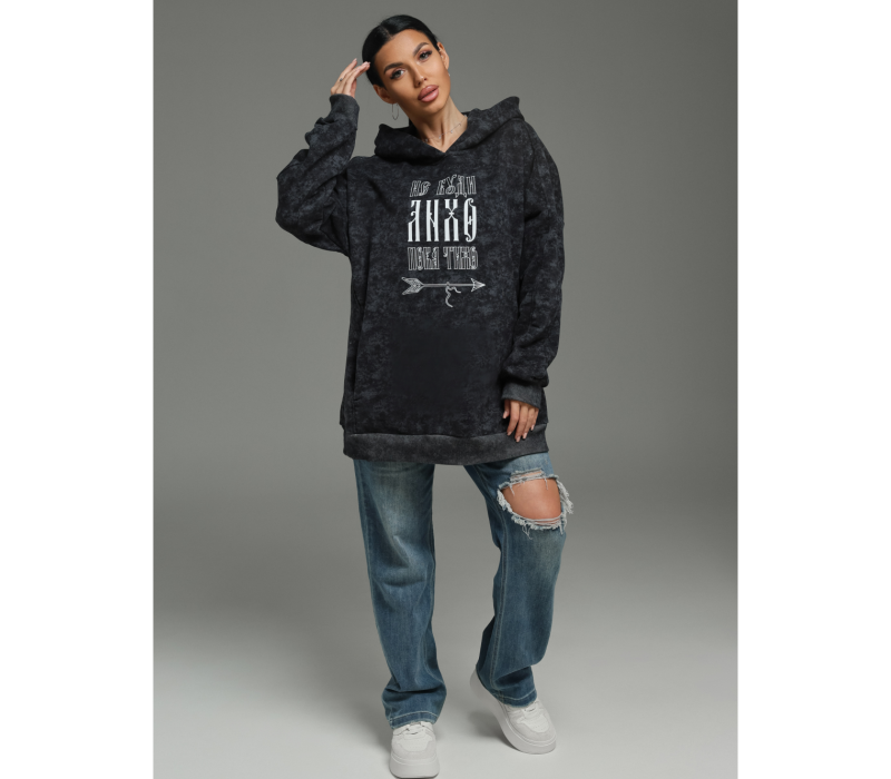 Яхонт худи женское (серый варенка)