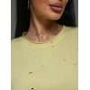 Винтаж футболка женская (желтый)