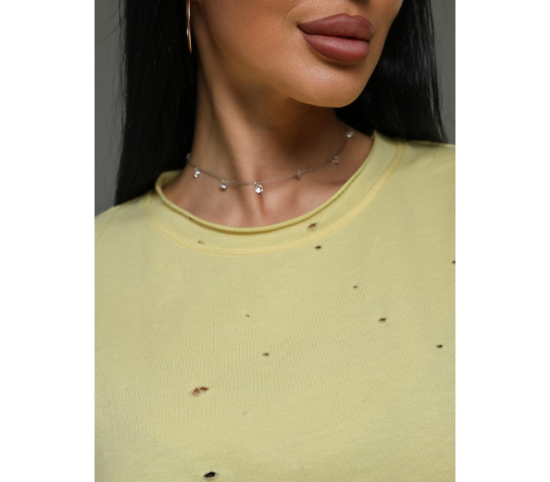 Винтаж футболка женская (желтый)