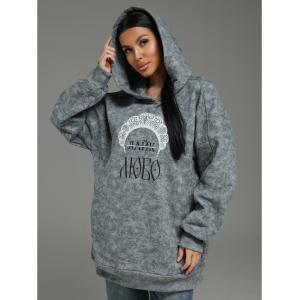 Яхонт худи женское (светло-серый варенка)