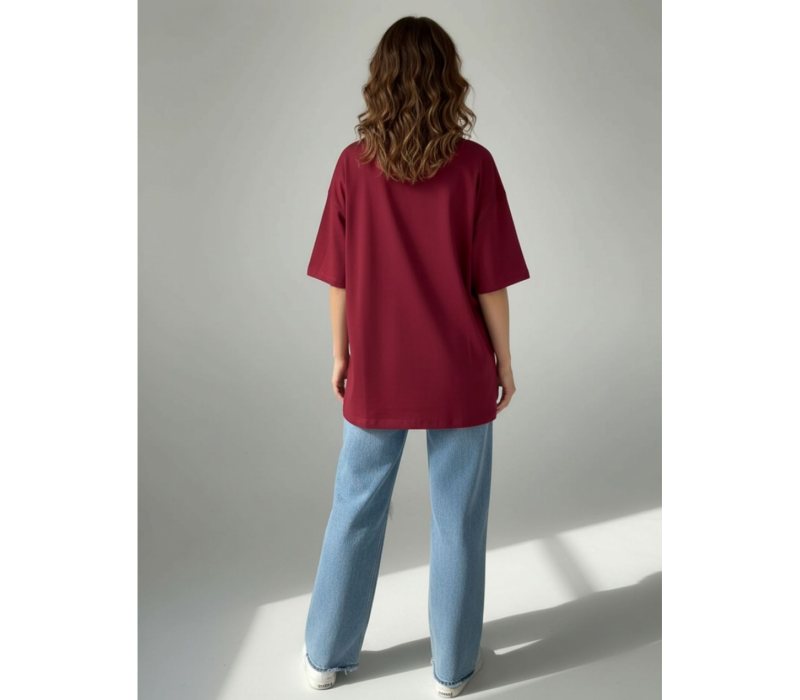 Анита-2 футболка женская (бордо)