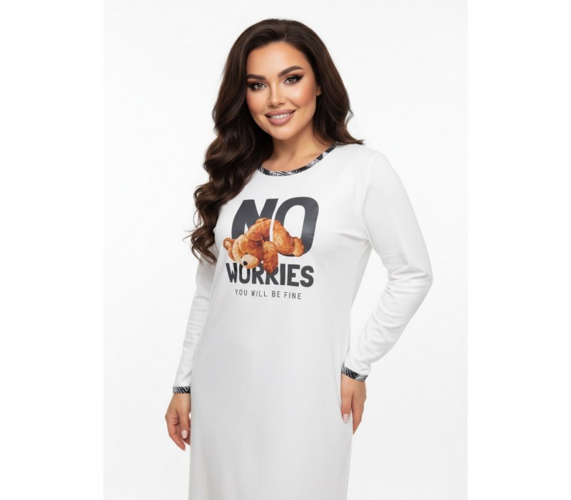 Мелодия сорочка женская (крем)