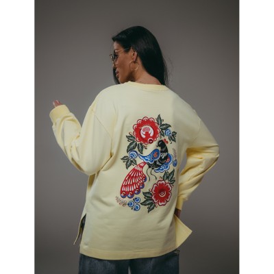 Русь свитшот женский (желтый)