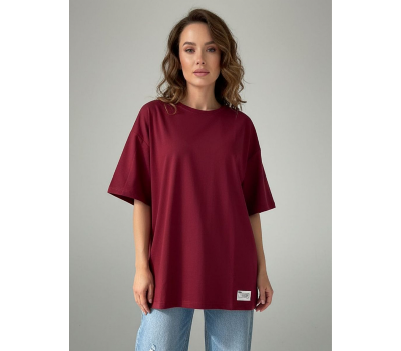 Анита-2 футболка женская (бордо)