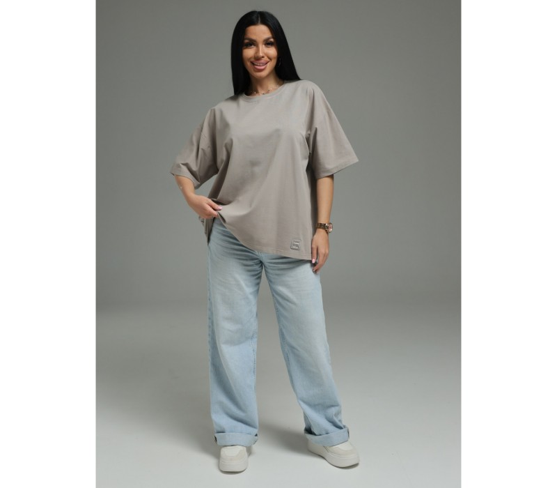 Анита-3 футболка женская (серо-бежевый)