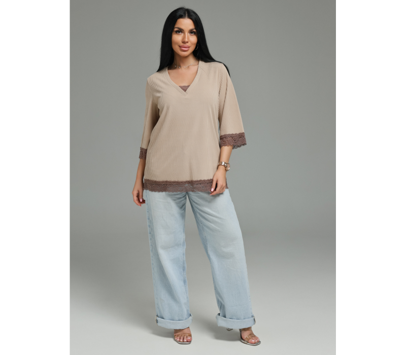 Богемия футболка женская (бежевый)