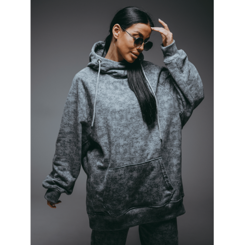 Ваниль худи женское (светло-серый варенка)