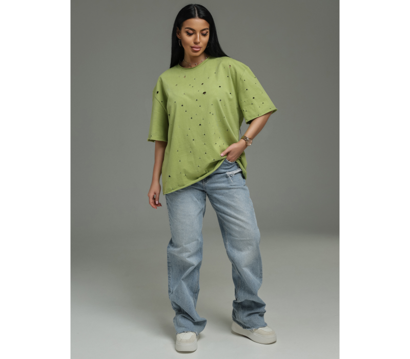 Винтаж футболка женская (салатовый)