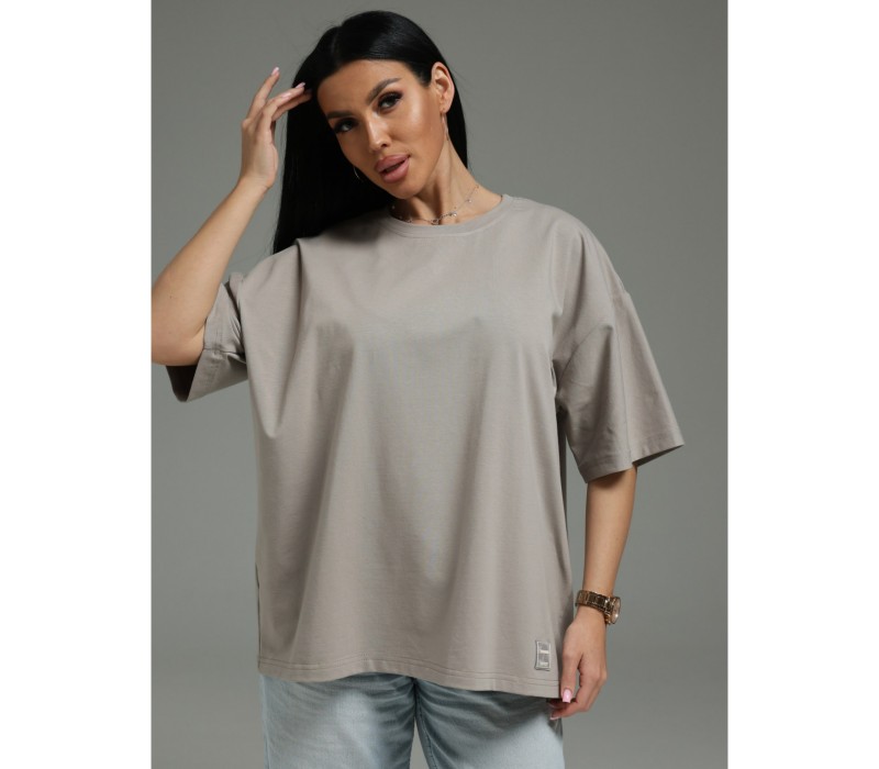 Анита-3 футболка женская (серо-бежевый)