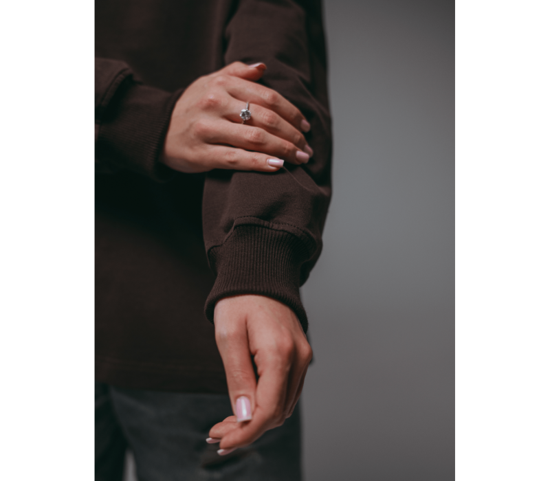 Русь свитшот женский (шоколад)