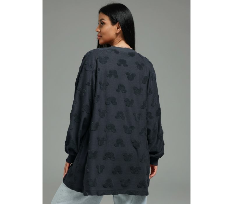 Ребека свитшот женский (махра Микки серый)