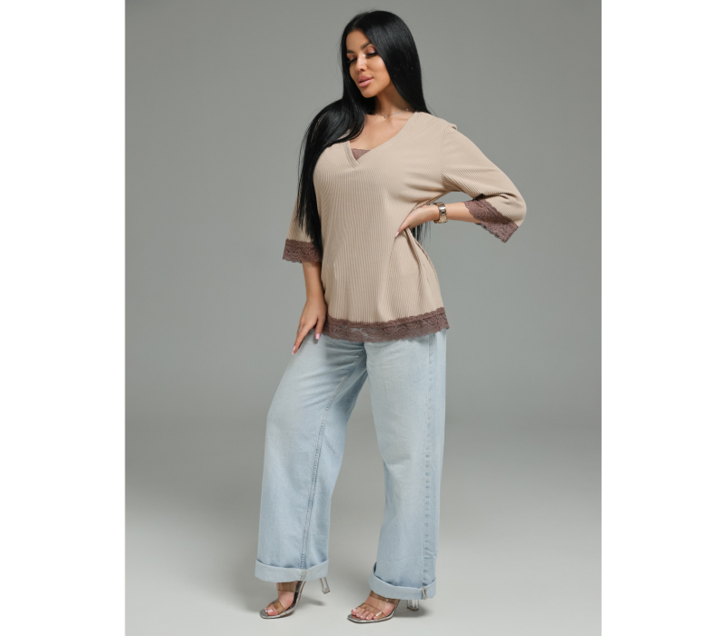 Богемия футболка женская (бежевый)