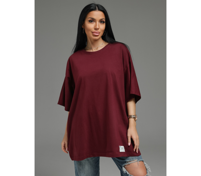 Анита-2 футболка женская (марсала)