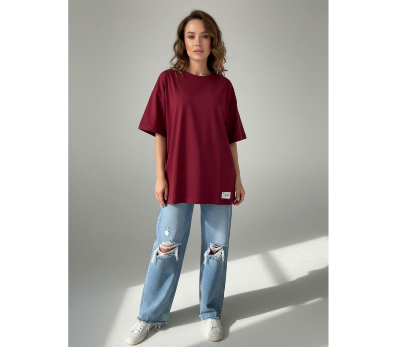 Анита-2 футболка женская (бордо)