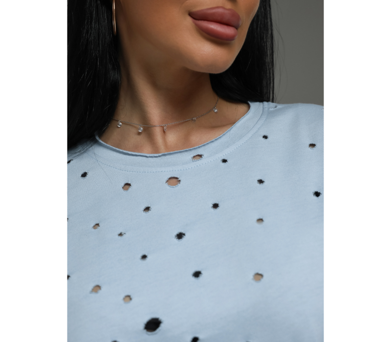 Винтаж футболка женская (голубой)