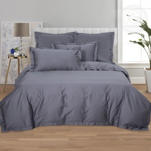 Постельное белье Темно-серый 896