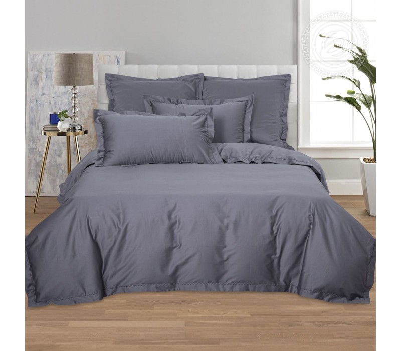 Постельное белье Темно-серый 896