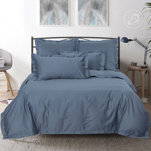 Постельное белье Сине-серый 897