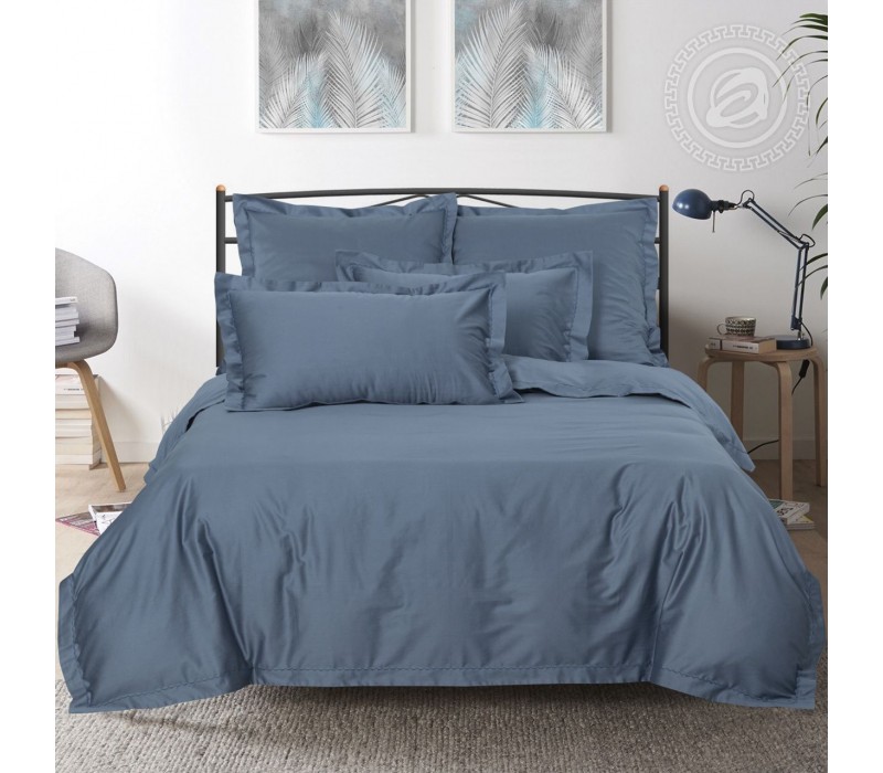 Постельное белье Сине-серый 897