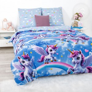 Постельное белье Единорожки (бязь детская)