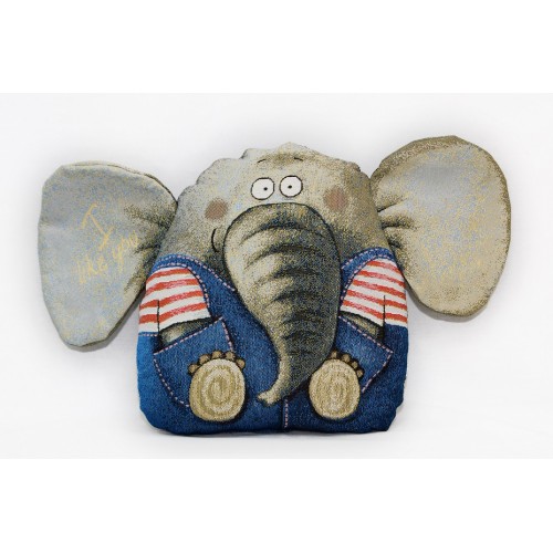 Гобеленовая подушка-игрушка  "Слонёнок" (35х50)