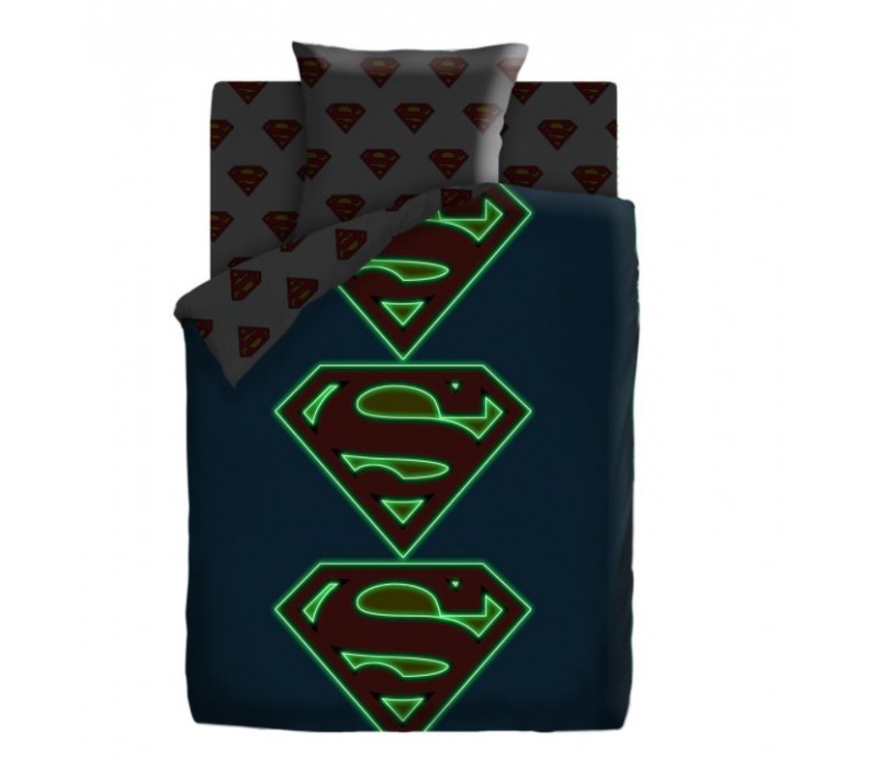 Детское постельное белье "Супермен Лого", поплин 1.5сп, наволочка 70х70см
