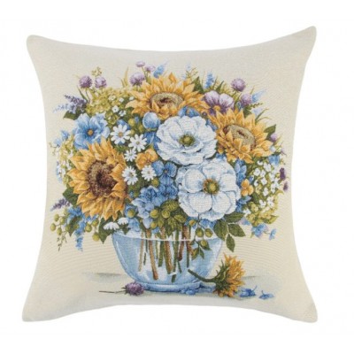 Гобеленовая Наволочка "Август Подсолнухи" (45х45)