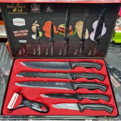 Подарочный набор ножей c керамическим покрытием 6 предметов
