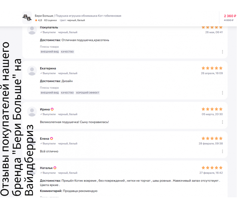 Гобеленовая подушка-игрушка двухсторонняя "Кот обнимашка" (27х27)