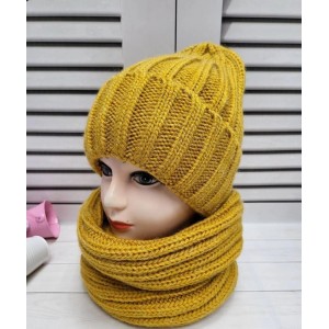 Комплект шапка+шарф хомут 3523 (9 цветов)