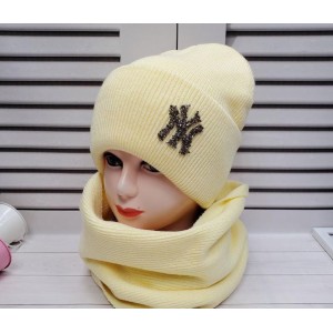 Комплект шапка+шарф хомут 3524 (4 цвета)