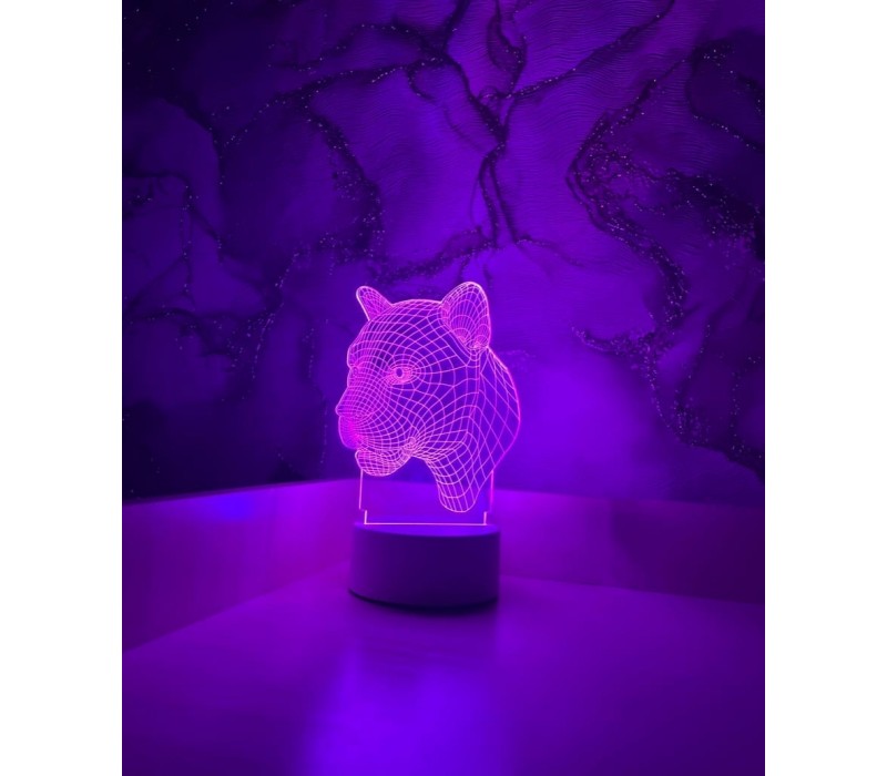 Ночник детский 3D Светильник Пантера 