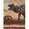 Гобеленовая декоративная наволочка на молнии в восточном стиле "Верблюды" (32х85)