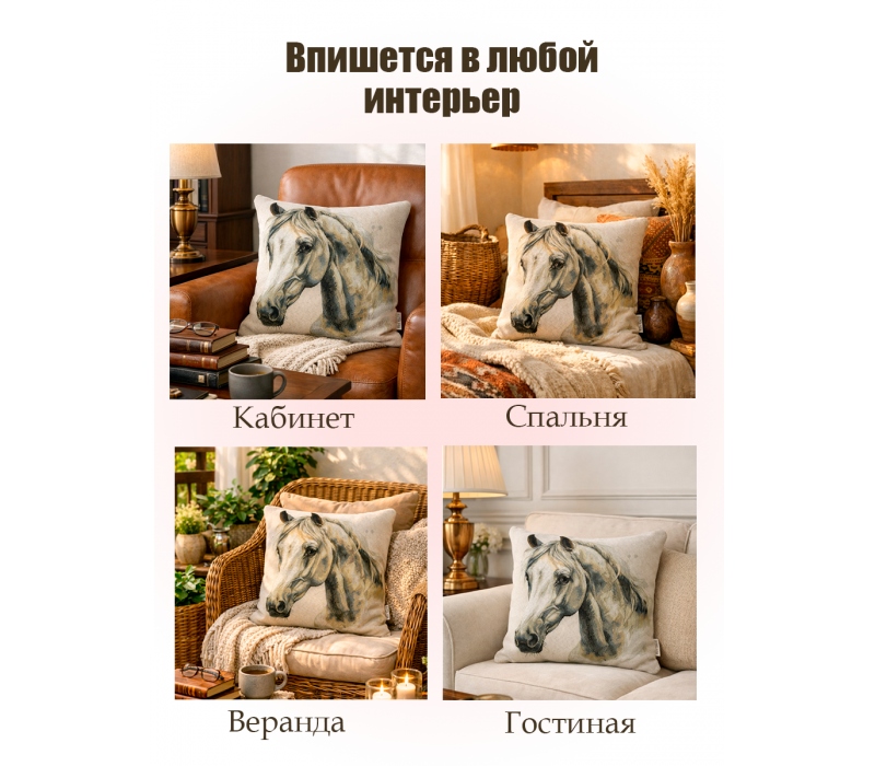 Гобеленовая наволочка "Белоснежка" (45х45)