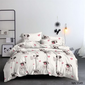 Детское постельное белье Мопсы полисатин ,наволочки 50х70 и 70х70см