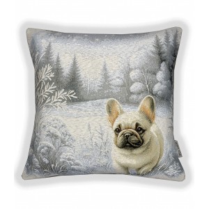 Гобеленовая наволочка "Белоснежный друг" (45х45)