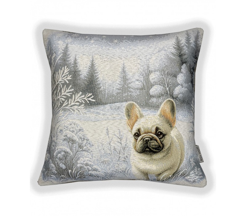 Гобеленовая наволочка "Белоснежный друг" (45х45)