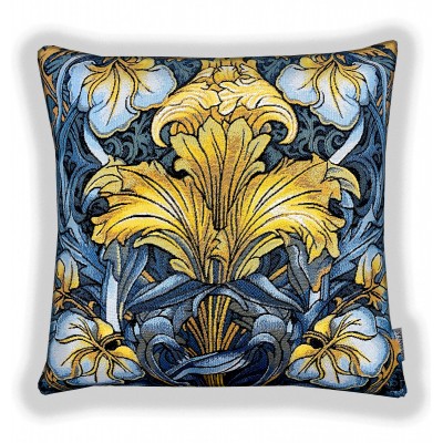 Гобеленовая наволочка "Ирисовая симфония голубая" (45х45)