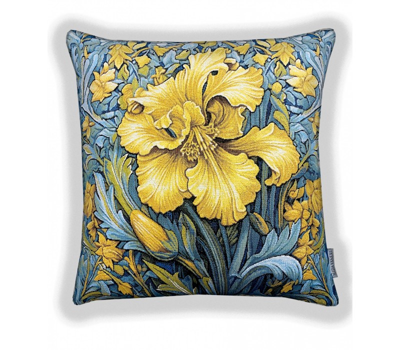 Гобеленовая наволочка "Ирисовая симфония желтая" (45х45)