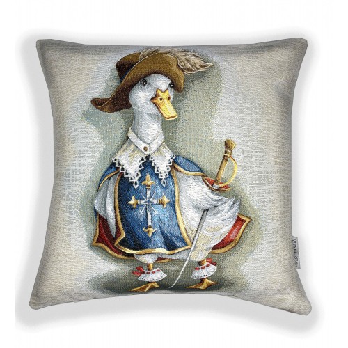Гобеленовая наволочка "Гусь мушкетер" (45х45)