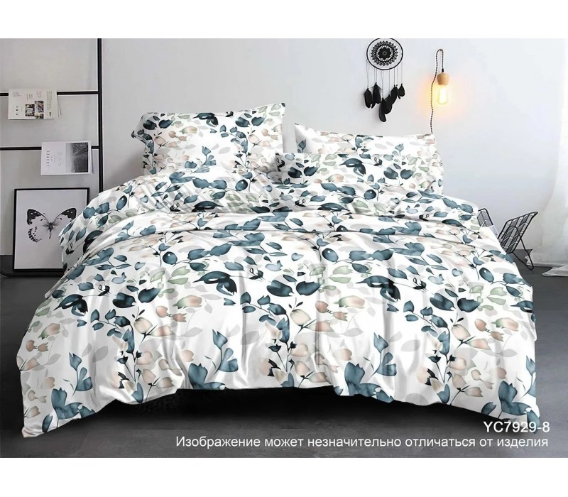 Постельное белье в цветочек полисатин