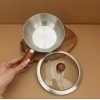 Кастрюля для молока из нержавеющей стали с деревянной ручкой
